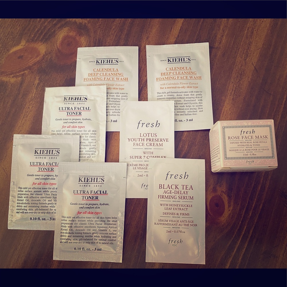 Kiehl’s and Fresh Skin Care Samples